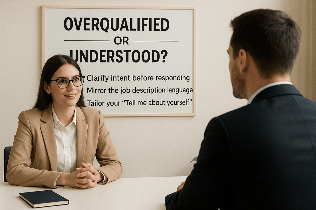 “Overqualified or Understood? Why Your Interview Answers Might Be Missing the&nbsp;Mark”