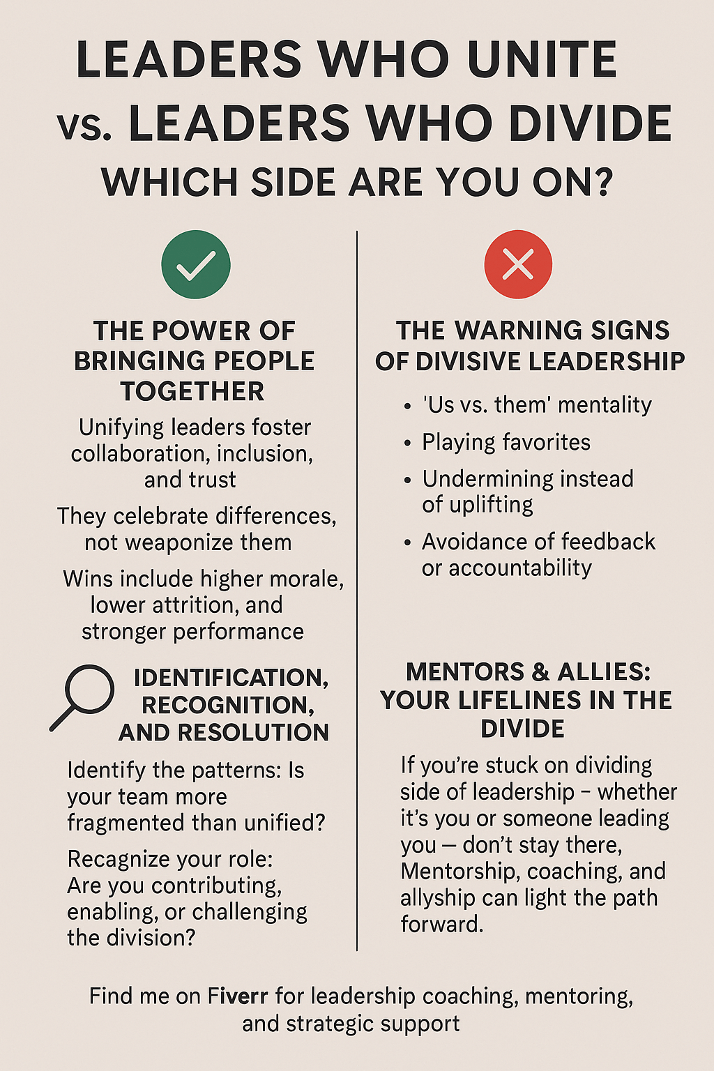 Leaders Who Unite vs. Leaders Who Divide: Which Side Are You&nbsp;On?