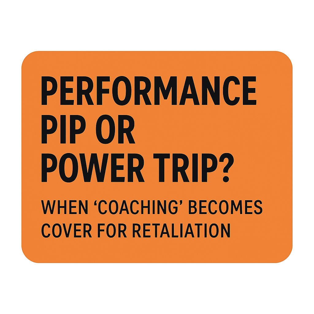 Performance PIP or Power&nbsp;Trip?
