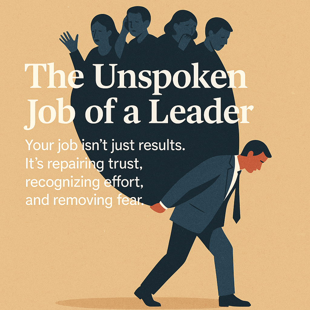 The Unspoken Job of a&nbsp;Leader